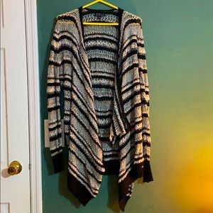 Blacks be white striped cardigan